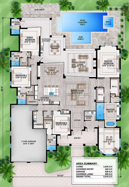 House Plan House Plan #19017 Drawing 1