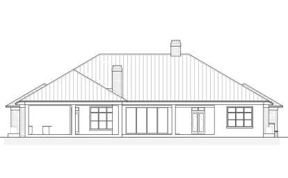 Coastal House Plan #207-00064 Elevation Photo