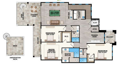 Second Floor for House Plan #207-00065