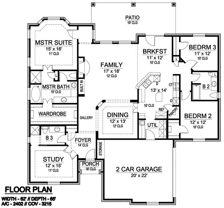 House Plan House Plan #19020 Drawing 1