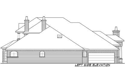 Luxury House Plan #5445-00296 Elevation Photo