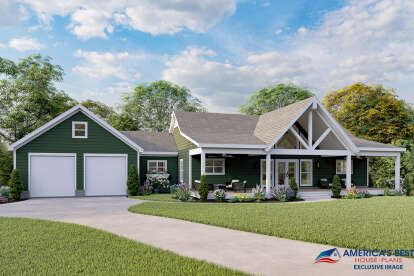 2 Bed, 2 Bath, 1650 Square Foot House Plan - #940-00079