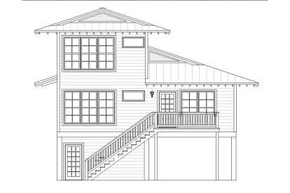 Coastal House Plan #940-00082 Elevation Photo