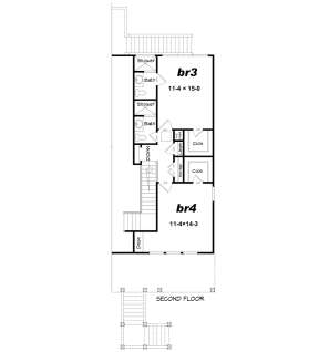 Second Floor for House Plan #940-00082