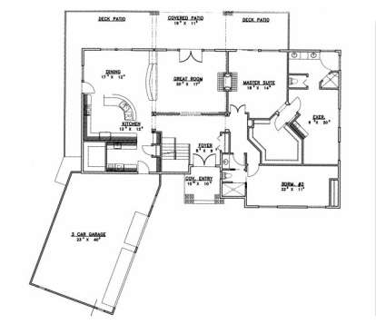 Main Floor for House Plan #039-00490