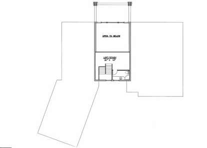 Loft Floor for House Plan #039-00490