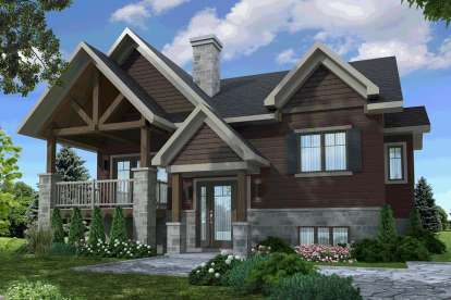2 Bed, 1 Bath, 1272 Square Foot House Plan - #034-01138
