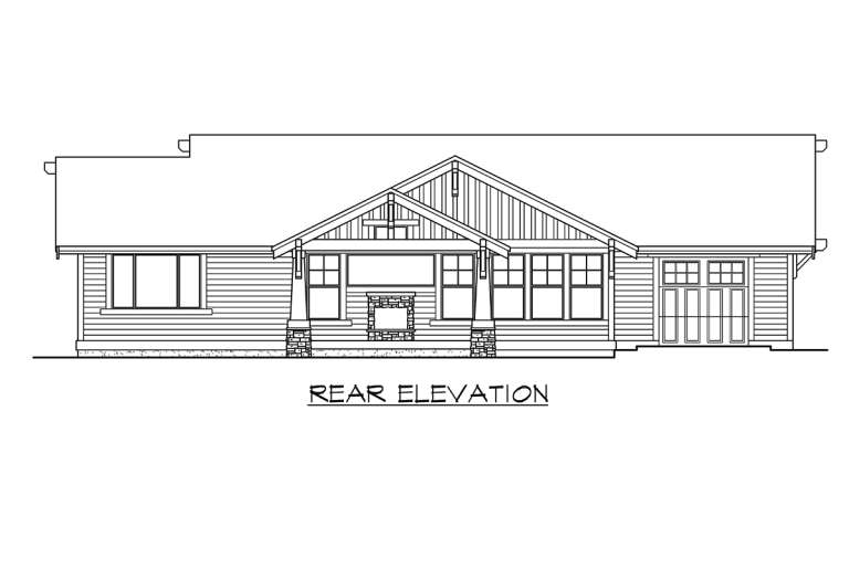 Craftsman House Plan #341-00304 Elevation Photo