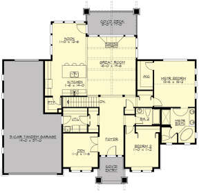 Main Floor for House Plan #341-00304