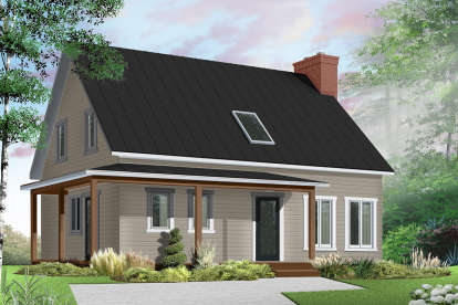 3 Bed, 2 Bath, 1772 Square Foot House Plan - #034-01141