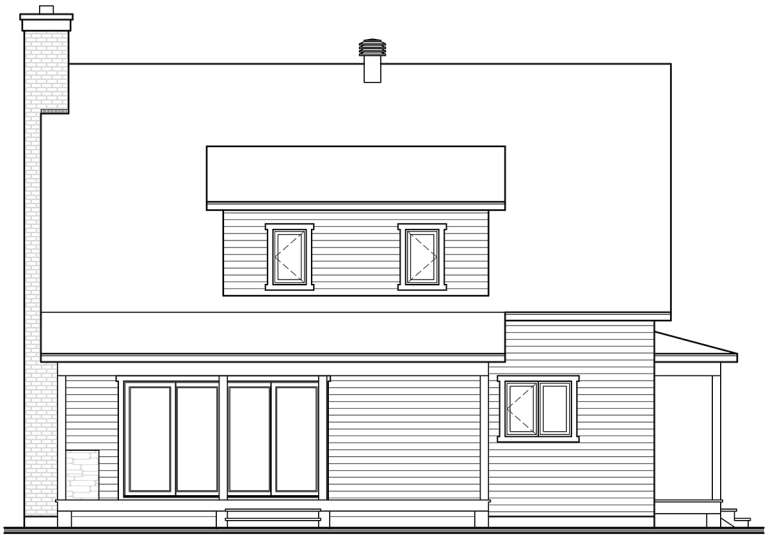 Traditional House Plan #034-01141 Elevation Photo