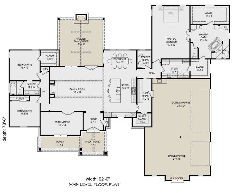 House Plan House Plan #19037 Drawing 1