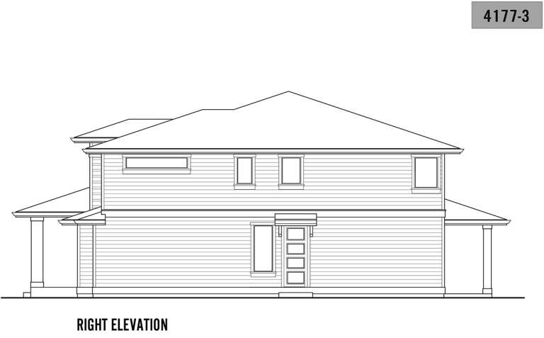 Prairie House Plan #9488-00001 Elevation Photo