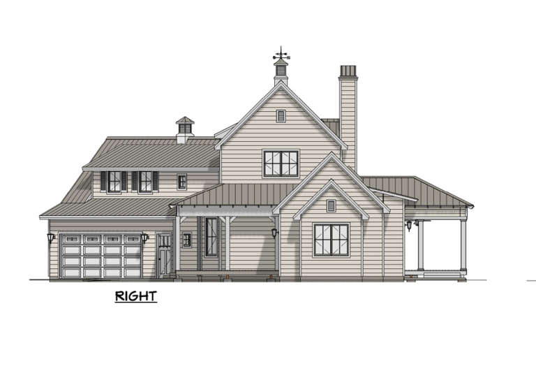Modern Farmhouse House Plan #3125-00021 Elevation Photo