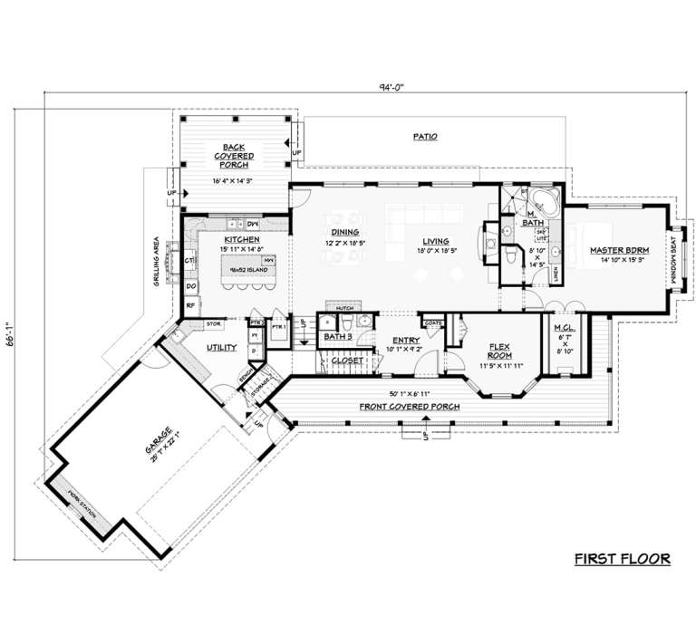 House Plan House Plan #19040 Drawing 1