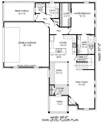 First Floor  for House Plan #940-00089