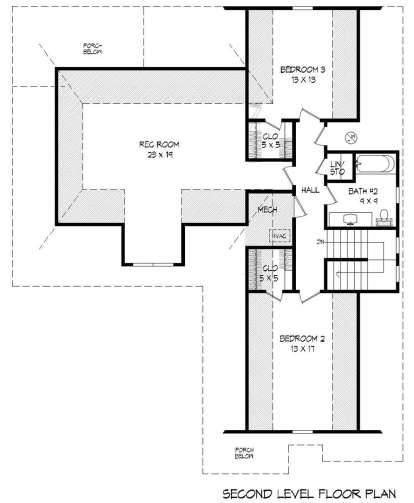 Second Floor for House Plan #940-00089