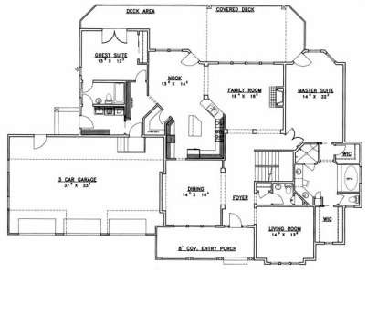 First Floor for House Plan #039-00491