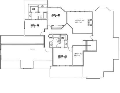 Second Floor for House Plan #039-00491