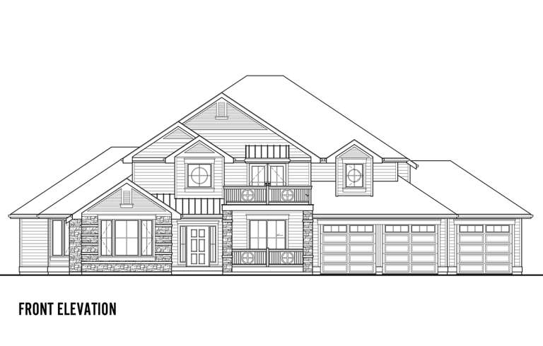 Northwest House Plan #9488-00007 Elevation Photo