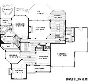 First Floor  for House Plan #9488-00007