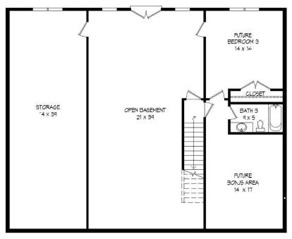 Basement  for House Plan #940-00091