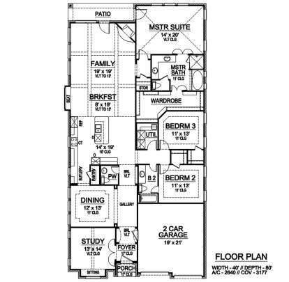 Main Floor for House Plan #5445-00299