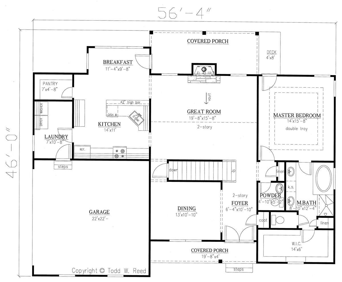 First Floor  for House Plan #286-00075