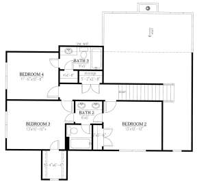 Second Floor for House Plan #286-00075
