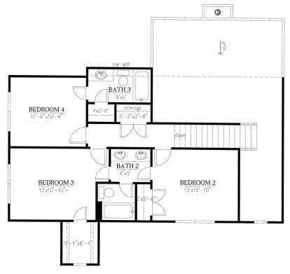 Second Floor for House Plan #286-00075