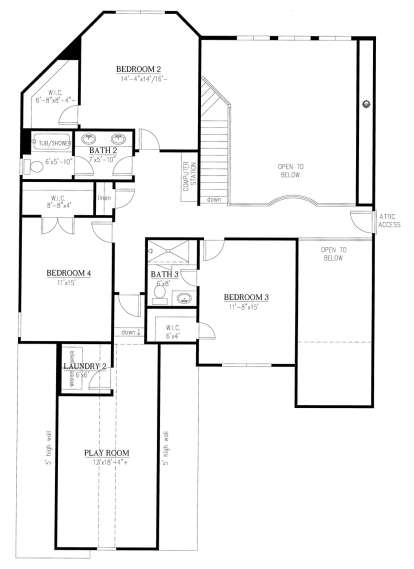 Second Floor for House Plan #286-00076