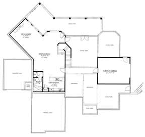 Basement for House Plan #286-00076