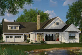 Modern Farmhouse House Plan #098-00295 Elevation Photo