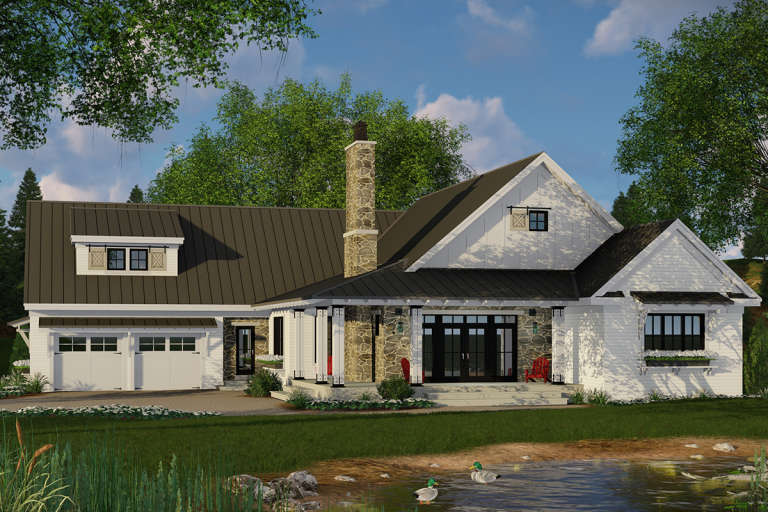 Modern Farmhouse House Plan #098-00295 Elevation Photo