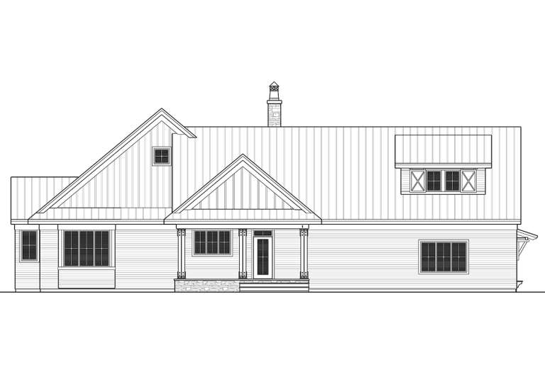 Modern Farmhouse House Plan #098-00295 Elevation Photo
