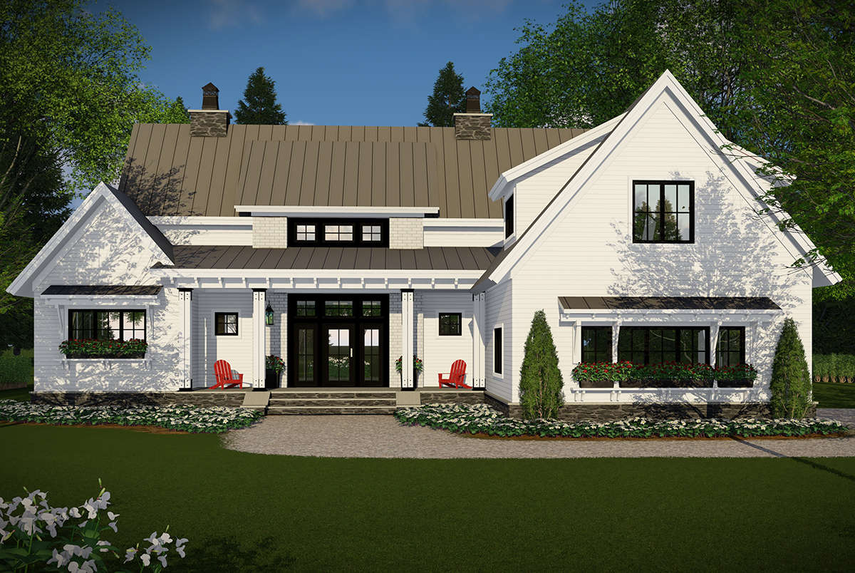 Modern 3000 Sq Ft House Plans Modern Farmhouse Plan: 2,528 Square Feet, 4 Bedrooms, 3.5 Bathrooms 5 Modern Farmhouse Plan