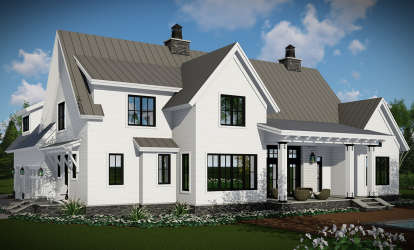 Modern Farmhouse House Plan #098-00296 Elevation Photo