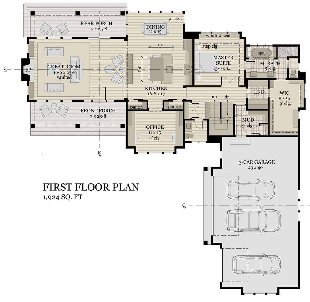 First Floor  for House Plan #098-00297