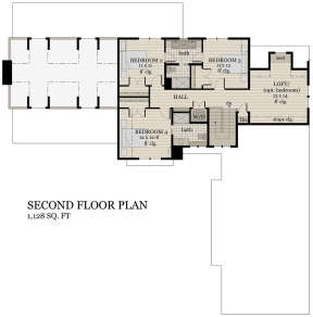 Second Floor for House Plan #098-00297