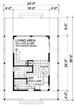Floorplan 1 for House Plan #4177-00001