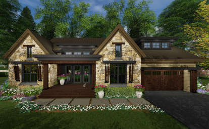 3 Bed, 2 Bath, 2358 Square Foot House Plan - #098-00298