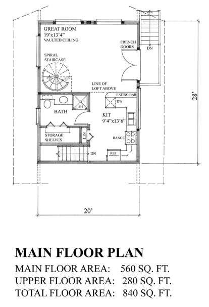 Floorplan 1 for House Plan #4177-00003