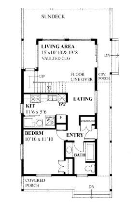 Floorplan 1 for House Plan #4177-00004