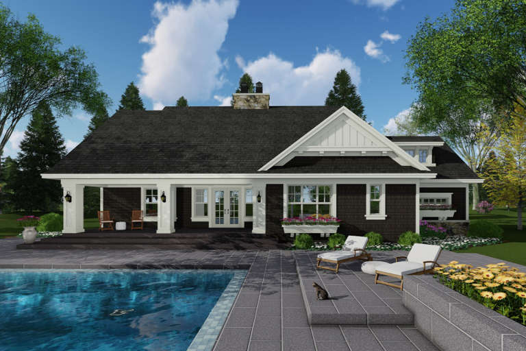 Craftsman House Plan #098-00299 Elevation Photo