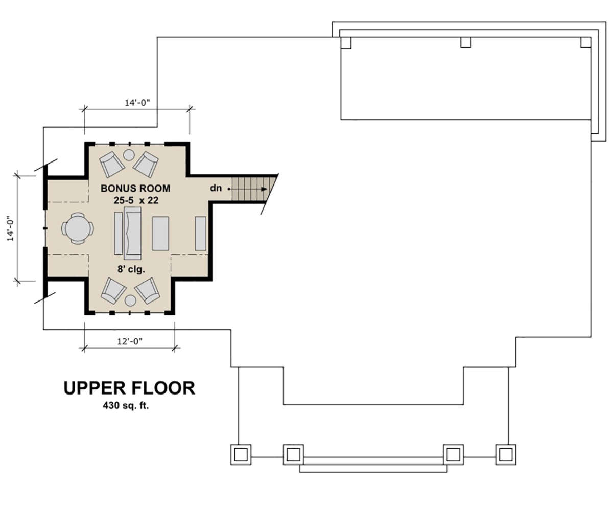Second Floor for House Plan #098-00299