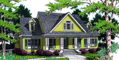 Traditional House Plan #048-00152 Elevation Photo