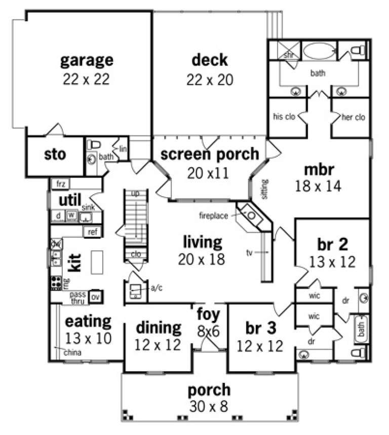 House Plan House Plan #1907 Drawing 1