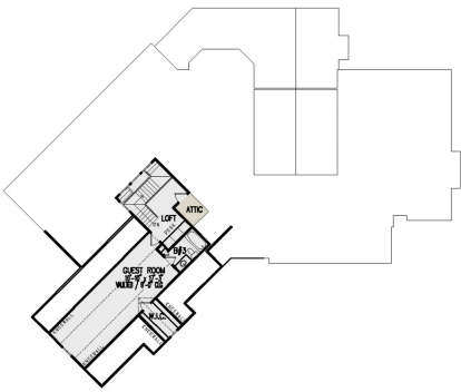 Second Floor/without Media for House Plan #699-00093