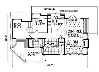 Floorplan 1 for House Plan #4177-00005