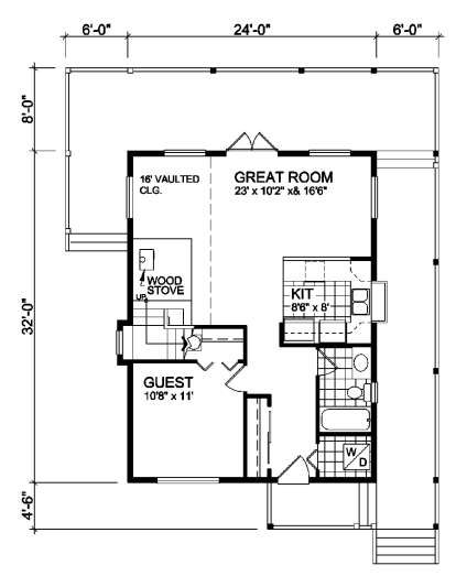 Floorplan 1 for House Plan #4177-00008